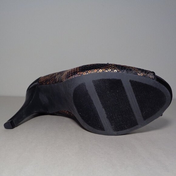 Style & Co. Size 8 M / NAVEAH / Black / Sequin / Satin Heels New Women's Shoes - Picture 12 of 16